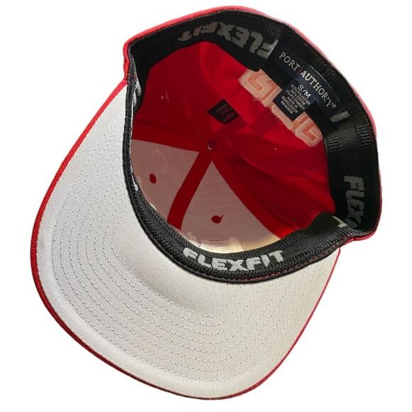Rise Poker S/M Baseball Hat Flexfit Red Cap Sports Outdoors Sportswear - Picture 6 of 6